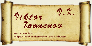 Viktor Komnenov vizit kartica